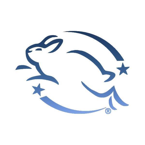 Leaping bunny logo