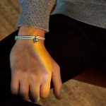 SILVER LOCKIT X DOUDOU LOUIS BRACELET, RECYCLED SILVER AND ORGANIC COTTON CORD Logo