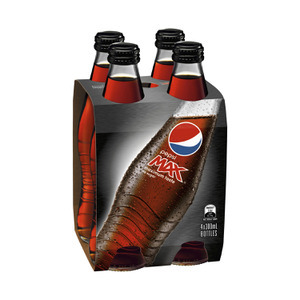 Pepsi Max Bottles x4 Pack Logo