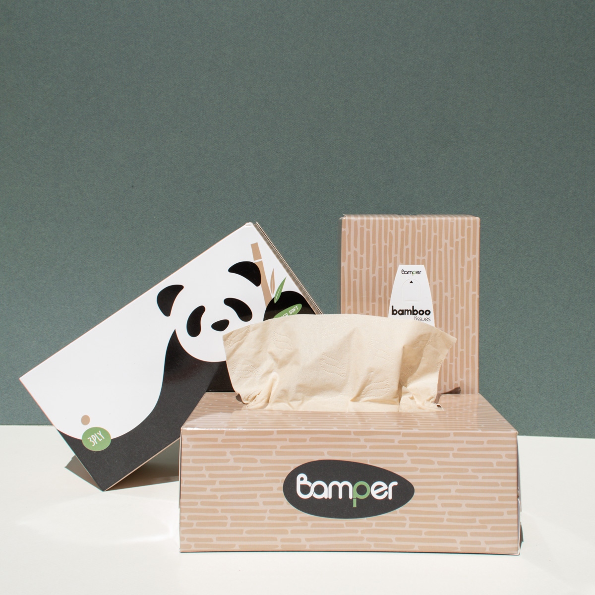 Bamper Premium Tissues 100% Bamboo Logo