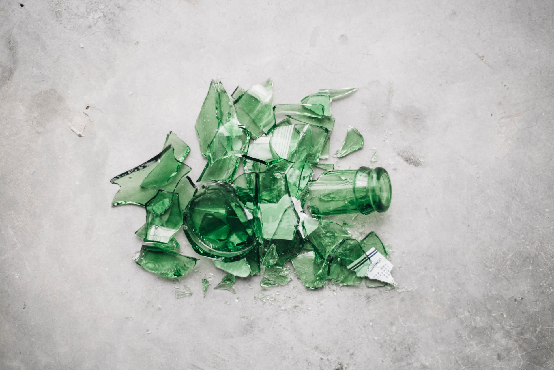 Broken and Unbroken Glass Logo