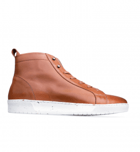 Fermium Tan Leather Men’s Sneaker Logo