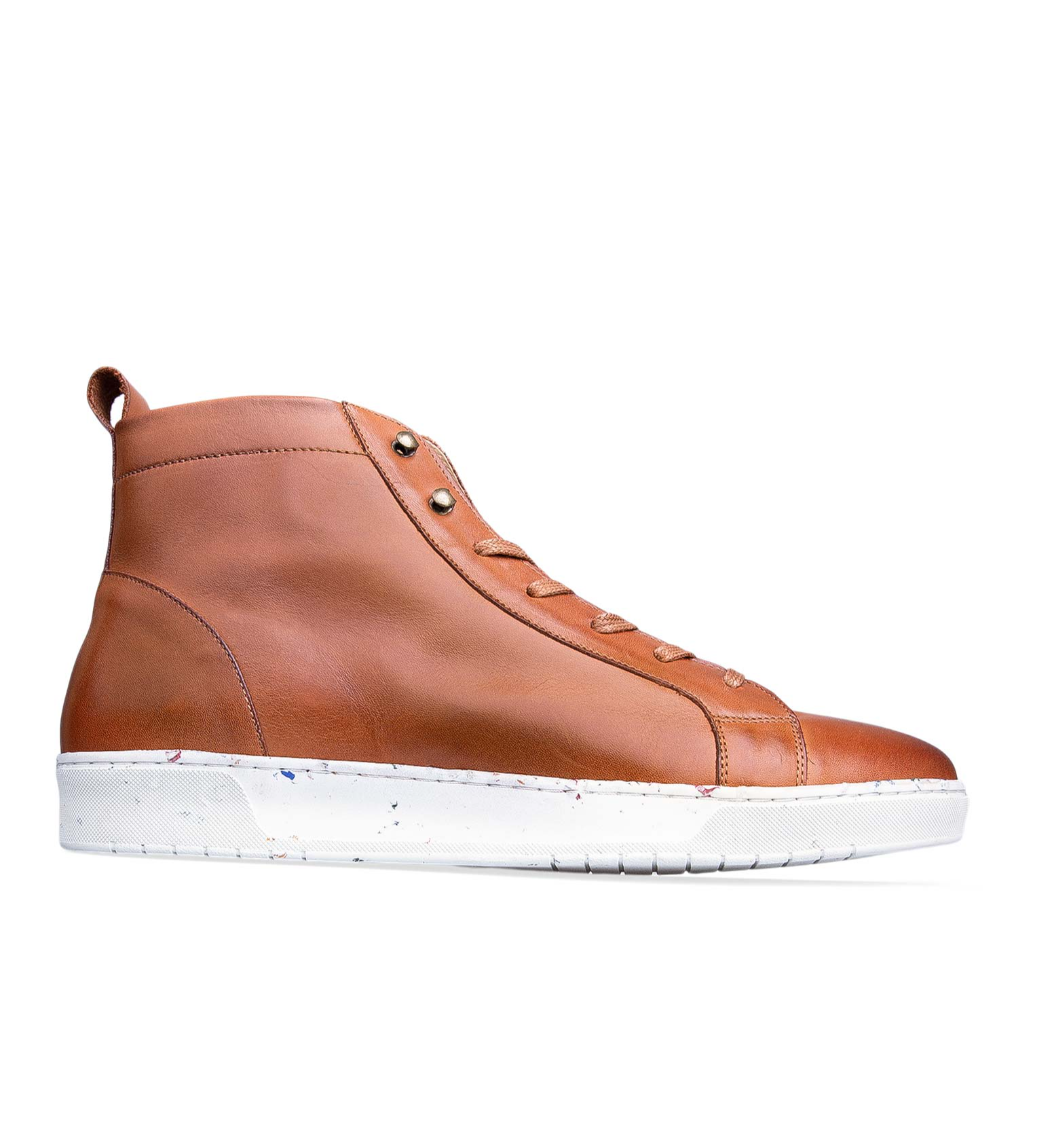 Fermium Tan Leather Men’s Sneaker Logo