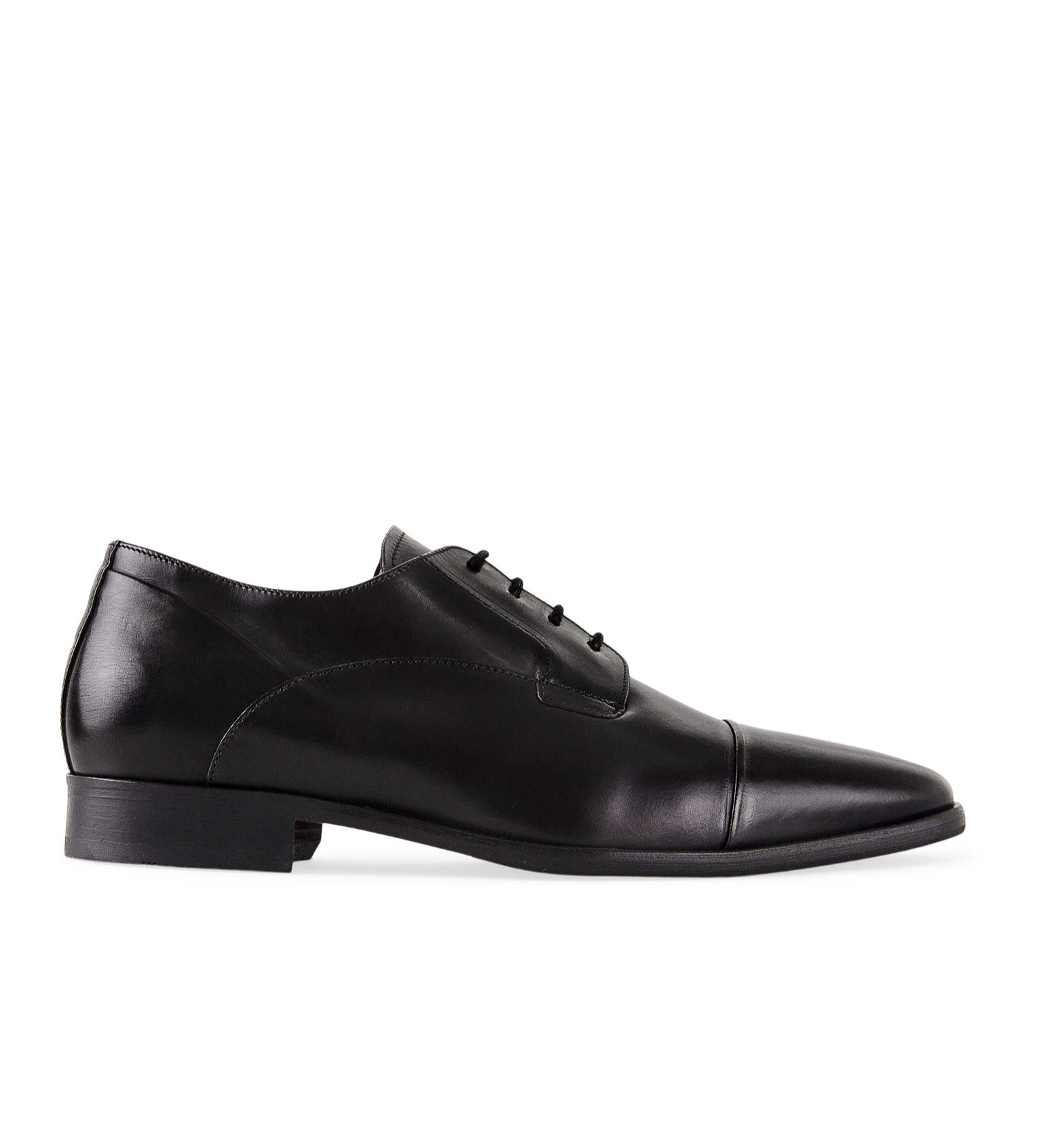 Osmium Black Leather Men’s Dress Shoe Logo