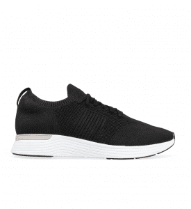 Jinzo Black Knit Women’s Sneaker Logo