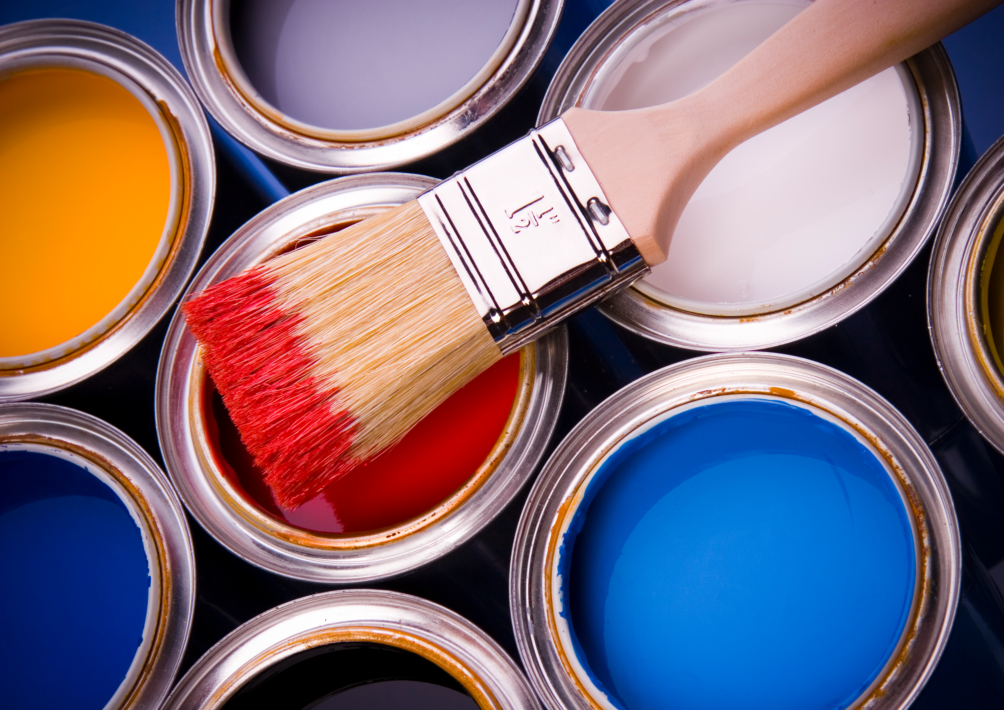 Paint and Paint Cans Logo
