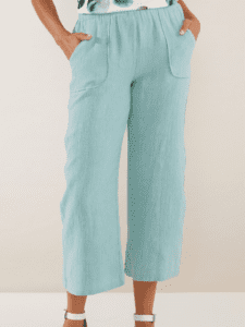 Crinkle Linen Pant Logo