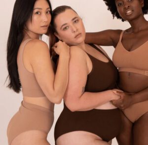 High Waist Brief – Recycled Seamfree NUDE Colour range Logo