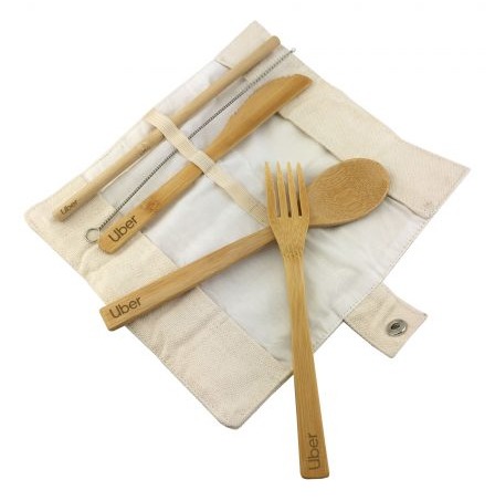 Bamboo Utensils Set Logo