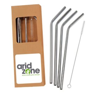 Set of Stainless Steel Straws Logo