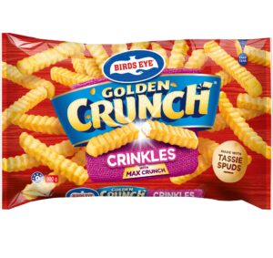 Golden Crunch Frozen Chips Crinkles in Batter Logo