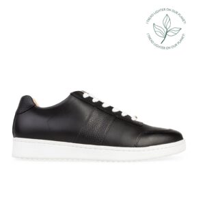 Caracara Black MIRUM® Plant-Based Material Sneakers Logo