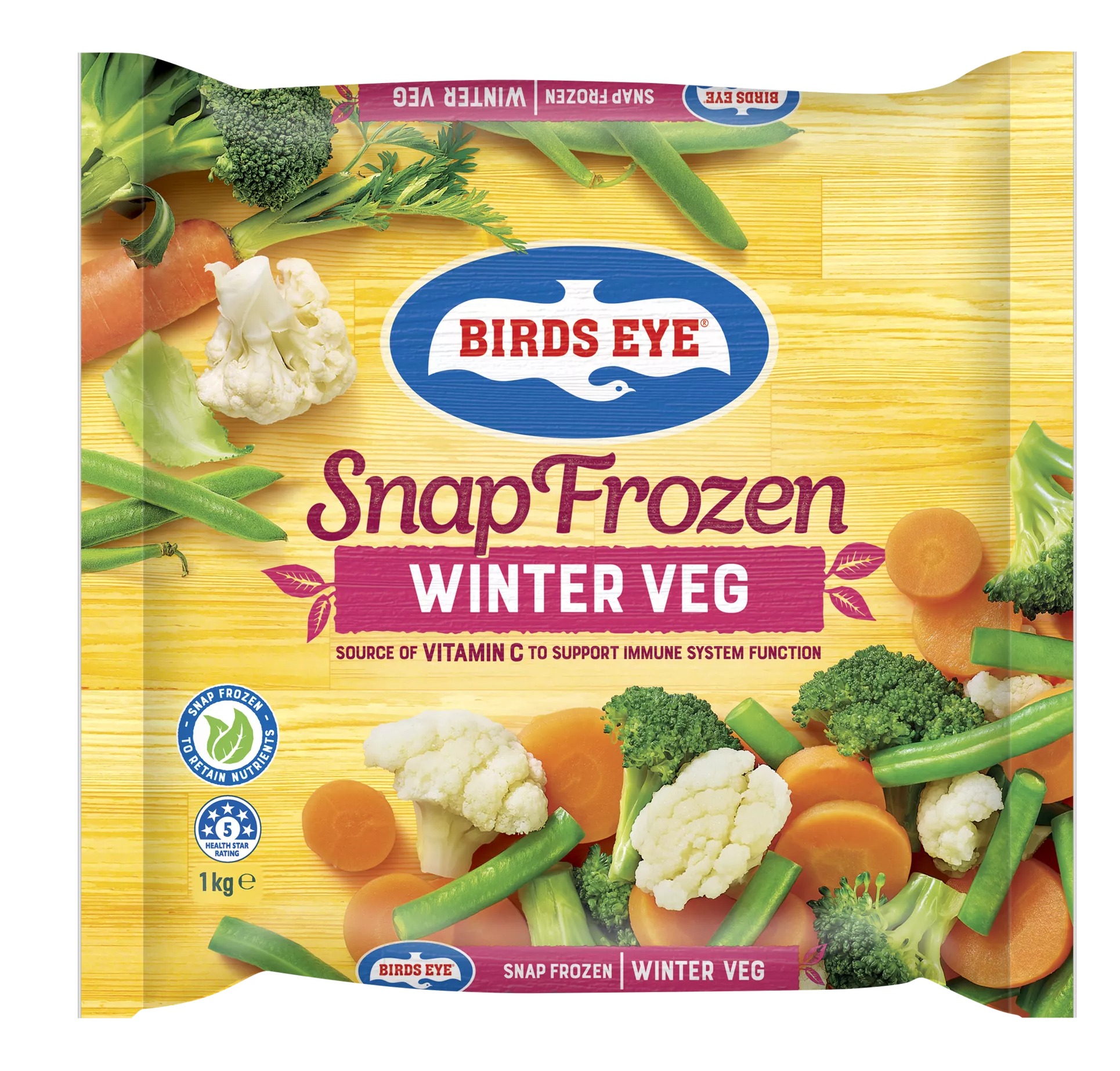 Birds Eye Snap Frozen Winter Vegetables Logo